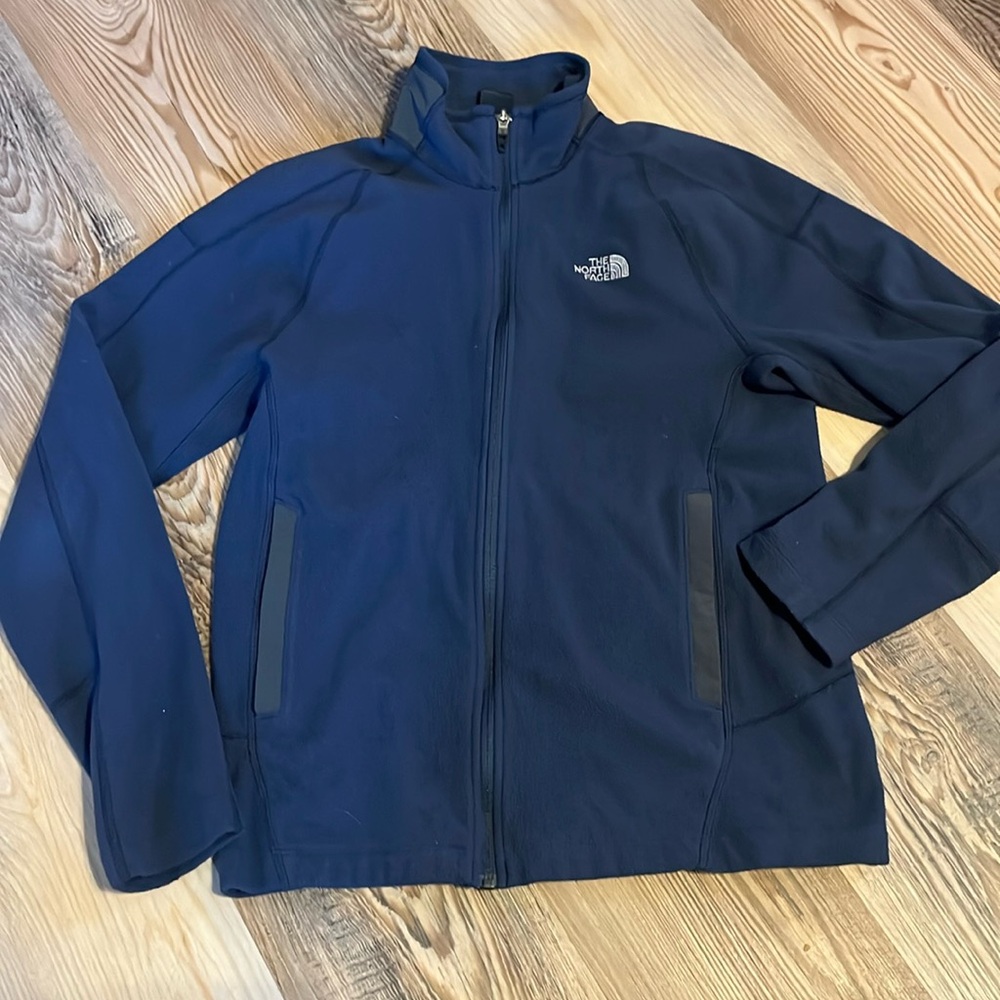 The North Face navy fleece jacket